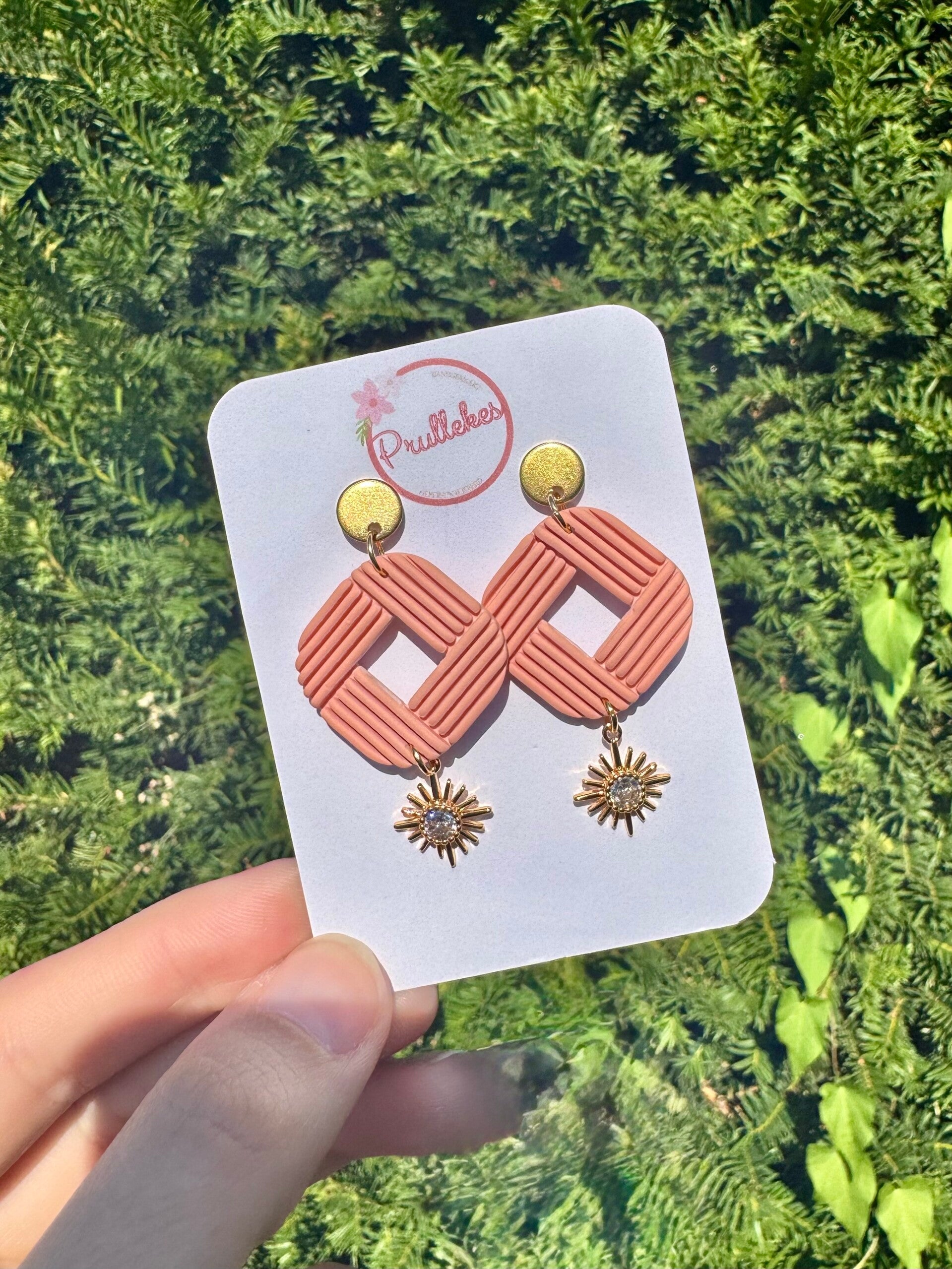 Oorbel Sun Charm oranje