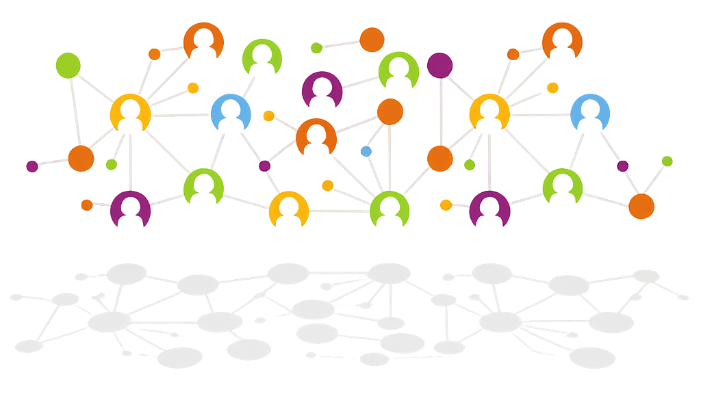 Colourful infographic showing overlapping circles representing race, gender, faith, and identity. Visual concept of intersectionality and diverse communities in mental health counselling from a Muslim therapist in the UK.