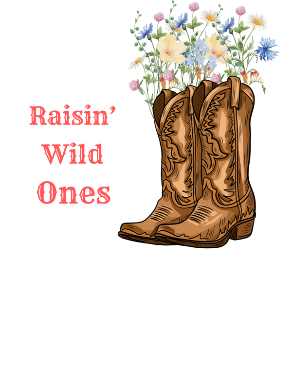 Wildflowers and boots