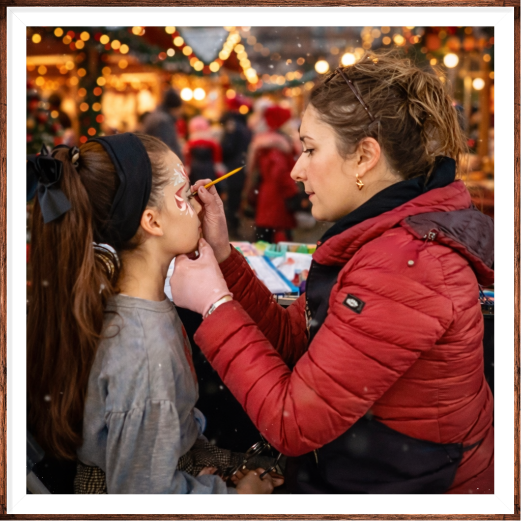 Stand maquillage de noel - Magicface - villejuif