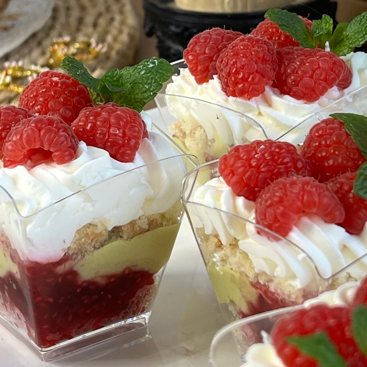 Deser Malina & Pistacja w kubeczku 💚❤️