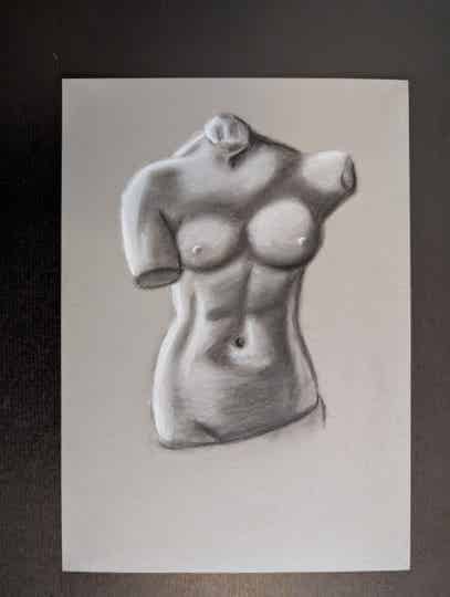 "Aktzeichnung Frau 2"