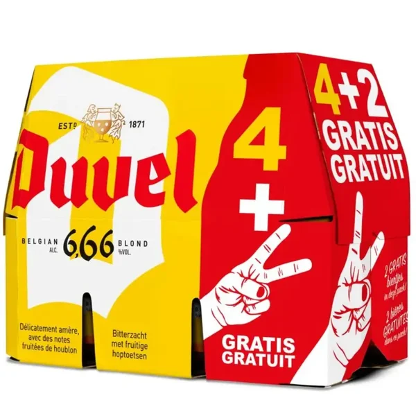 Duvel 666 4+2 GRATIS 6x33cl