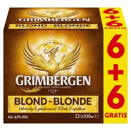 Grimbergen Blond 6+6 Gratis 12x33cl