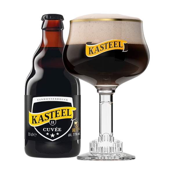 Gratis glas bij aankoop 8 flesjes Kasteel Cuvee De Chateau