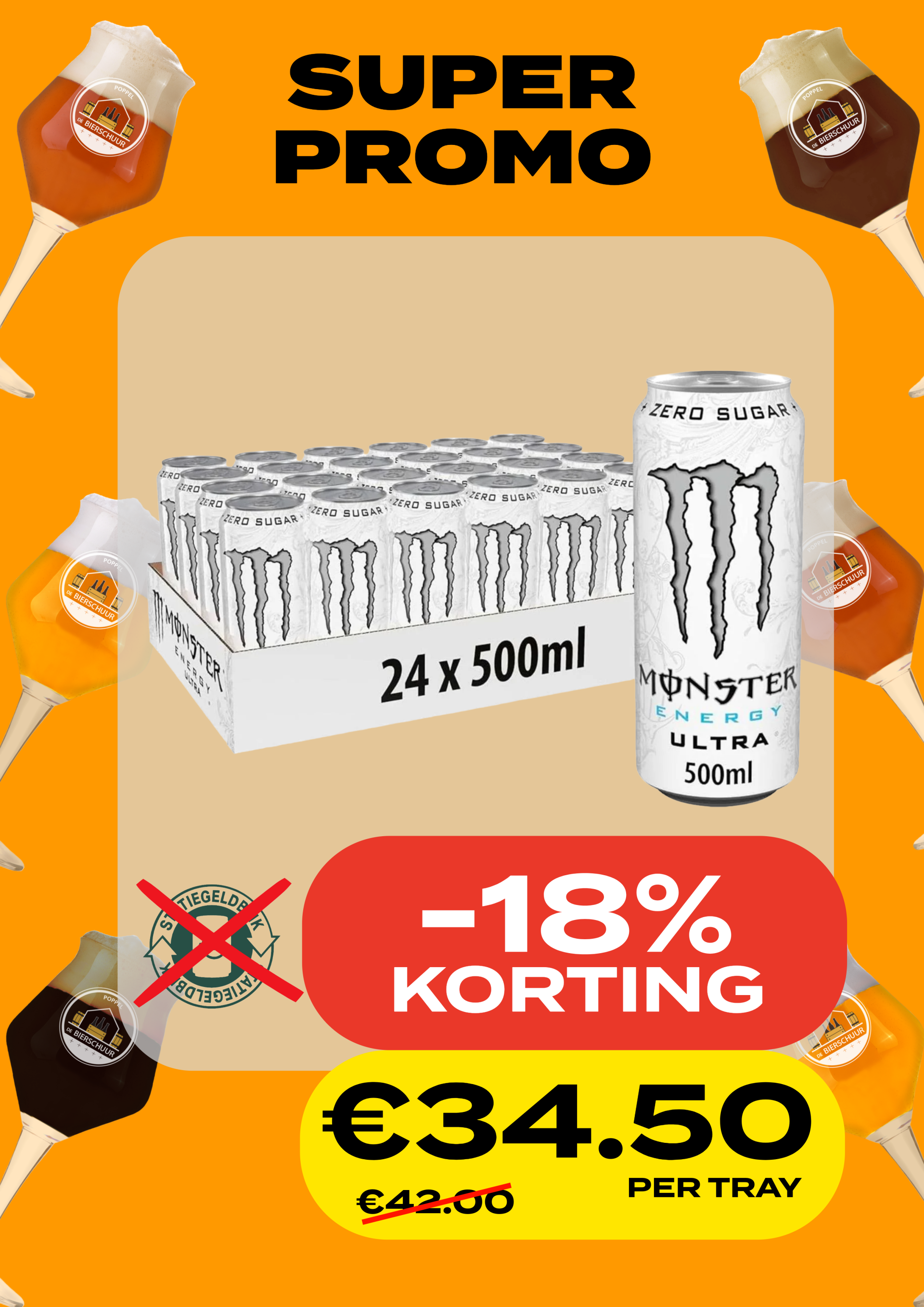 Monster Ultra White 24x50cl
