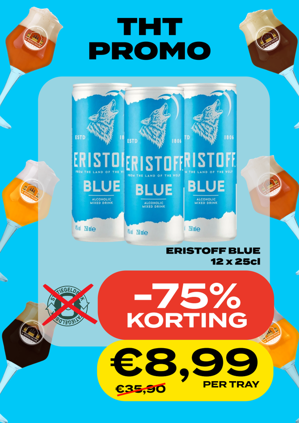 Eristoff Blue Blik 12x25cl