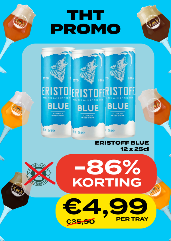 Eristoff Blue Blik 12x25cl