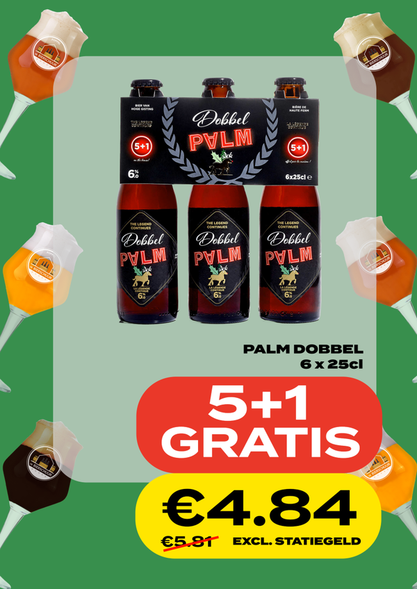 Palm Dobbel 5+1 6x25cl