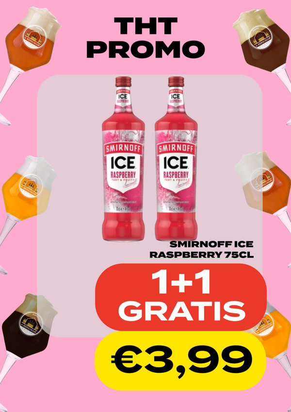 Smirnoff Ice Raspberry 75cl 1+1 GRATIS