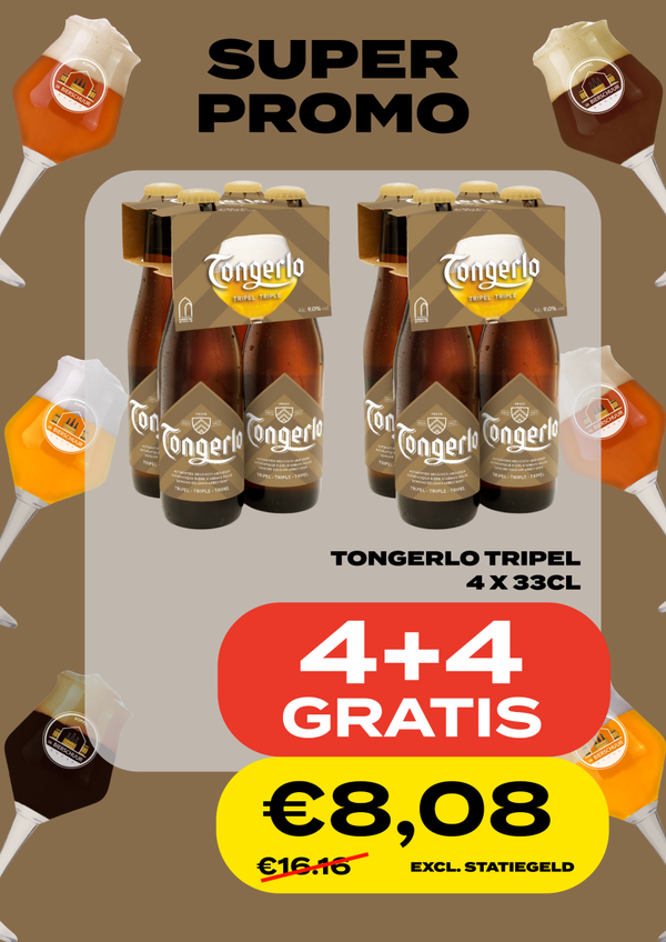 Tongerlo Tripel 4+4 GRATIS 8x33cl
