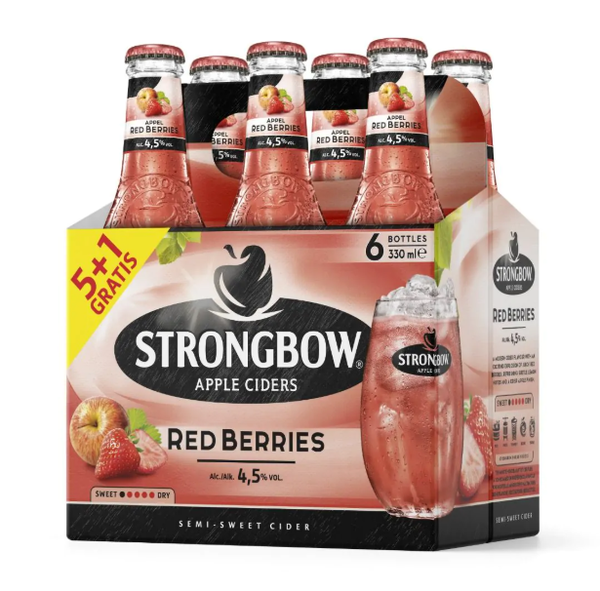 Strongbow Red Berries 5+1 GRATIS 6/33cl
