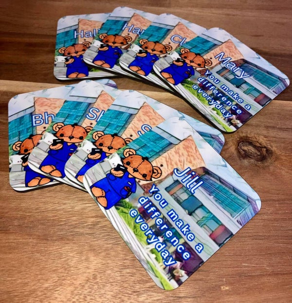 Personalised Coasters for nurses, doctors and AHPs
