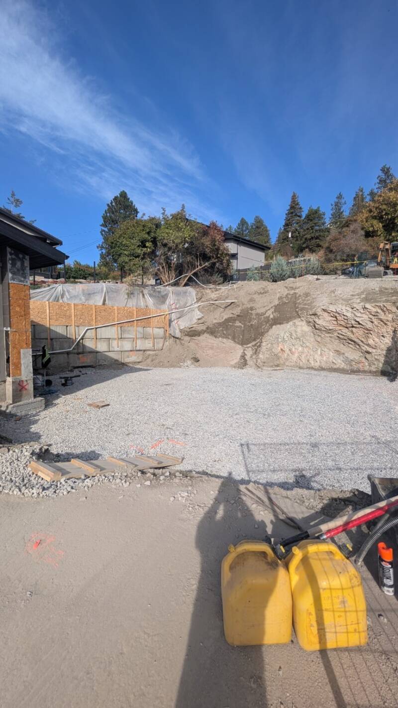 Shoring beside an existing structure