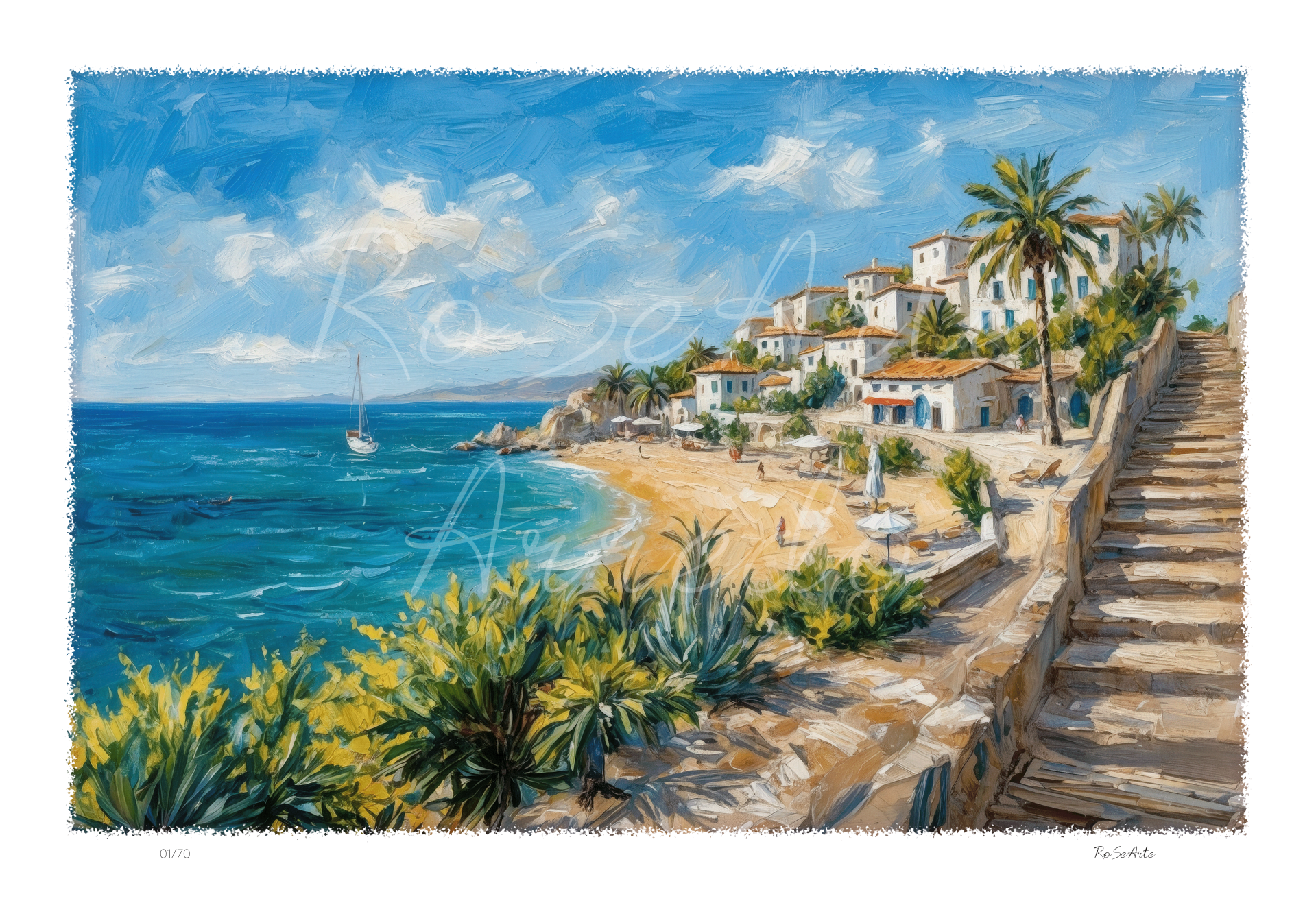 "Luce Mediterranea" 77X50 cm.