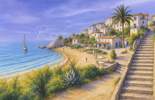 "Luce Mediterranea" 77X50 cm.