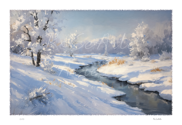 "Silenzio d'inverno"  77X50 Cm.