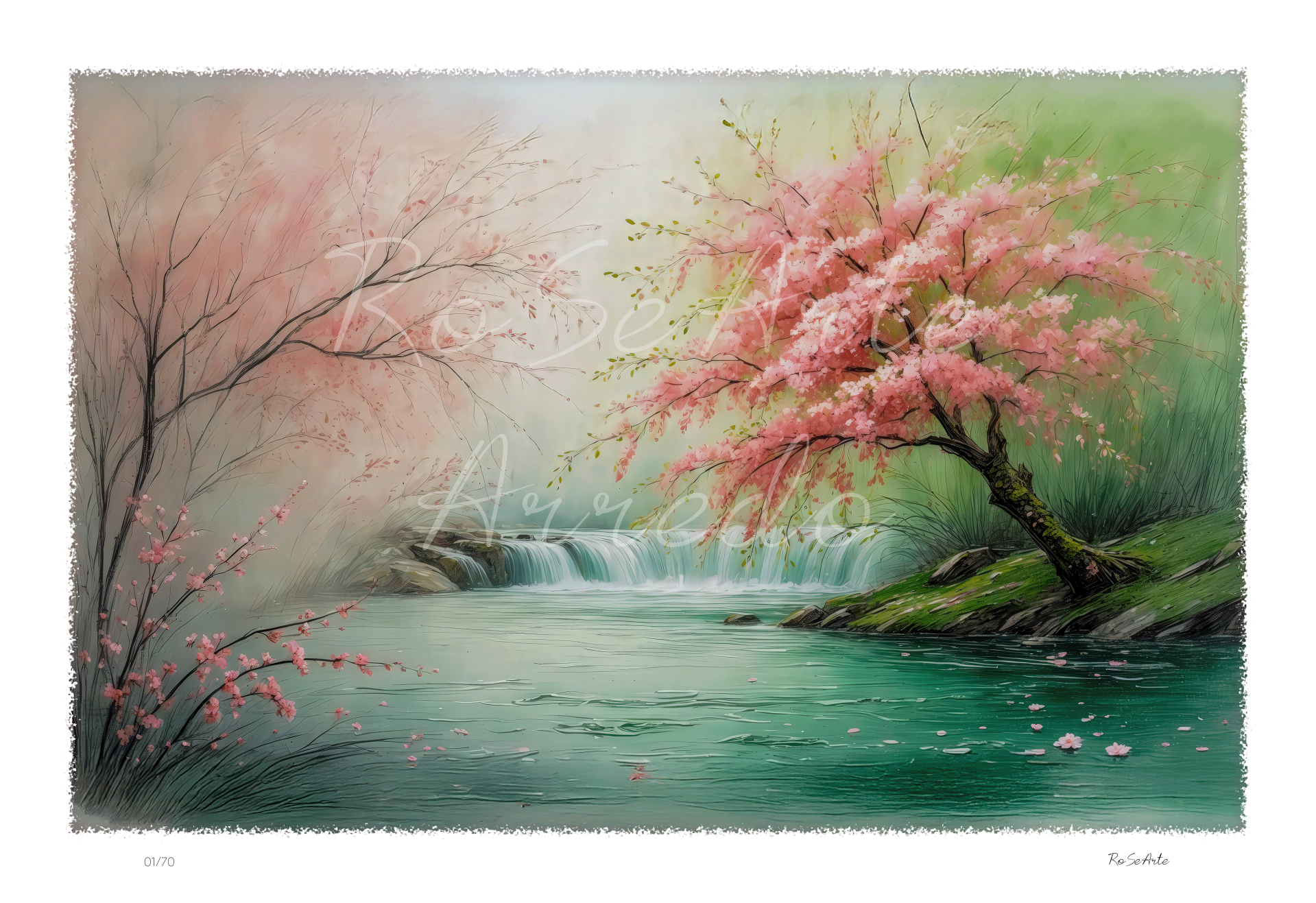 "Sussuri di Primavera" 77X50 cm.