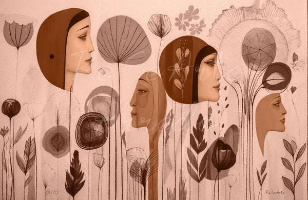 "Il Giardino delle Donne" 77X50 cm.