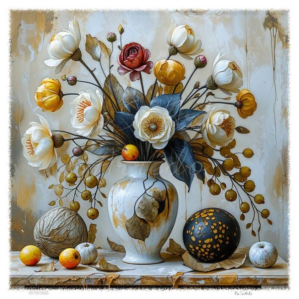 "Armonia d’Autunno" 80X80 cm.