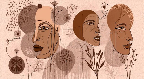 "Geometrie in Fiore" 120X66 cm.