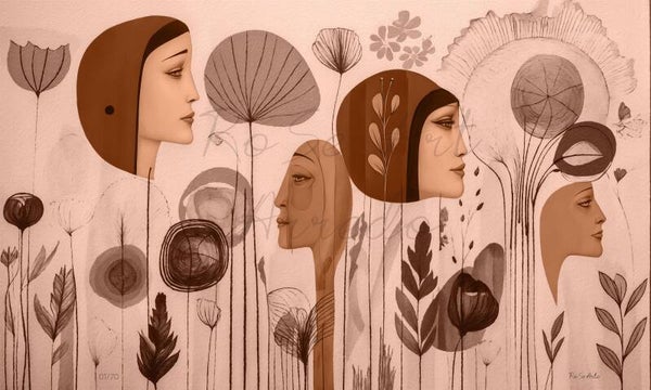 "Il Giardino delle Signore" 100X60 Cm.