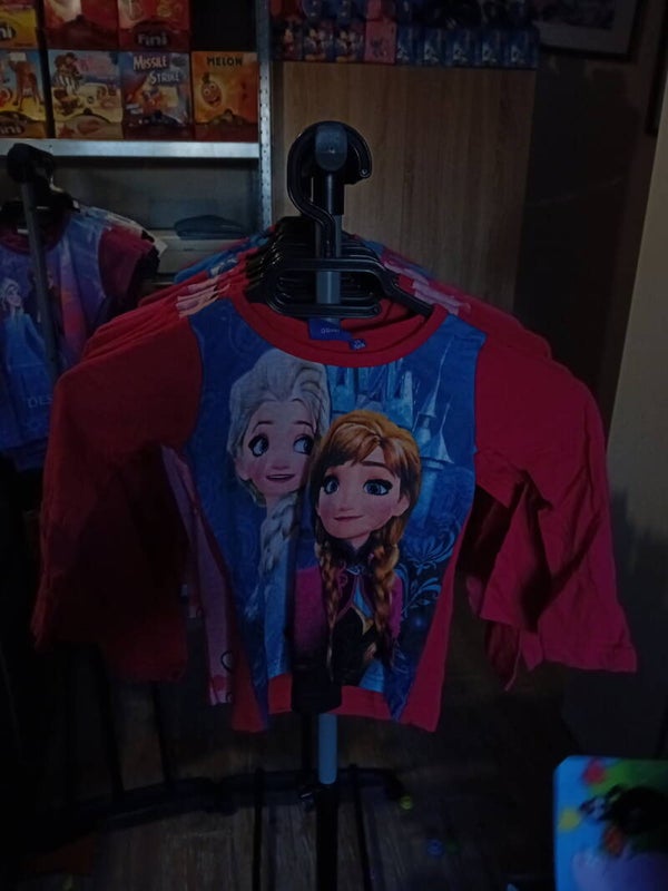 T-shirt manche longue reine des neige violet 3ans