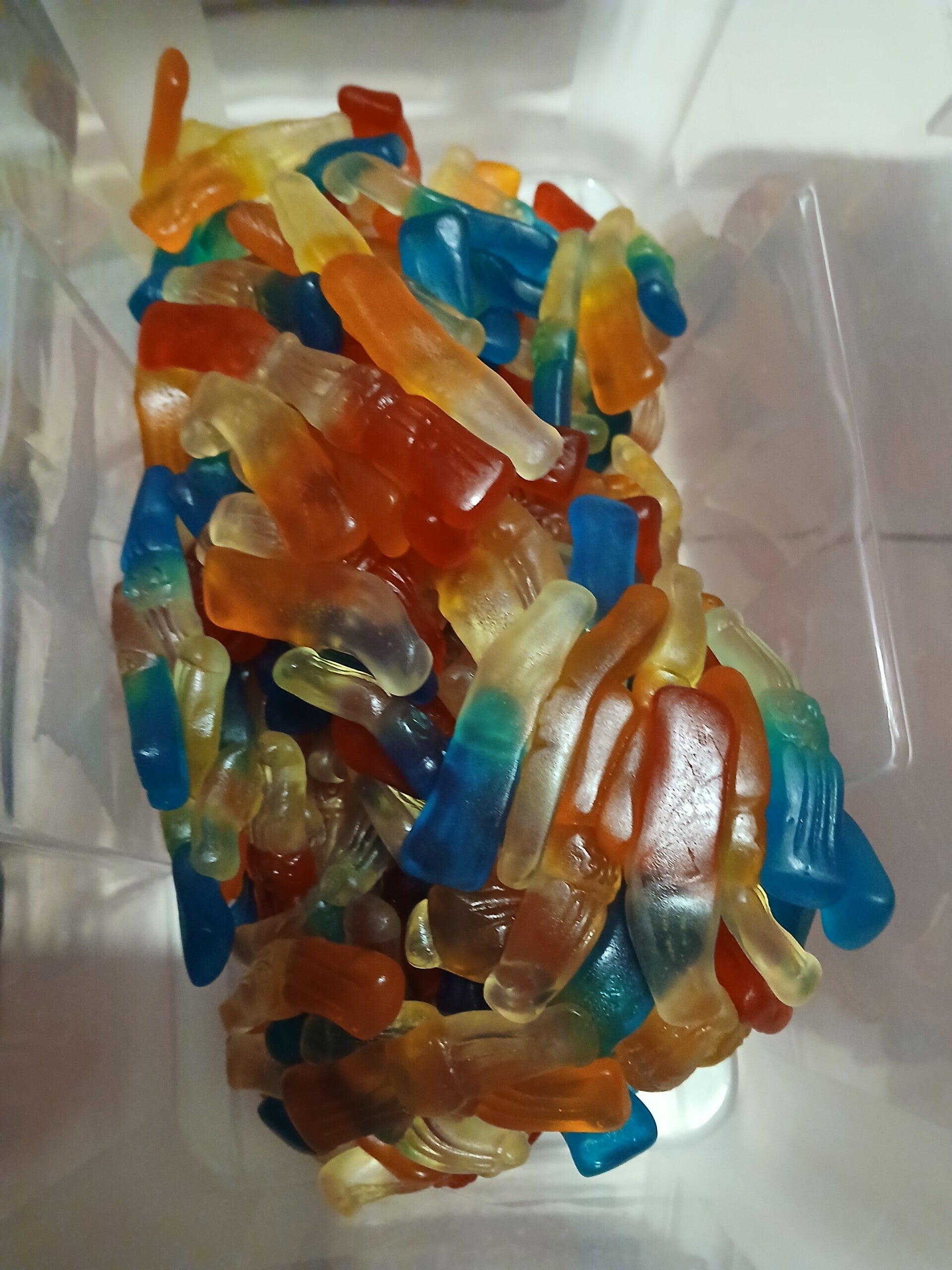 Bouteille multicolore lisse halal