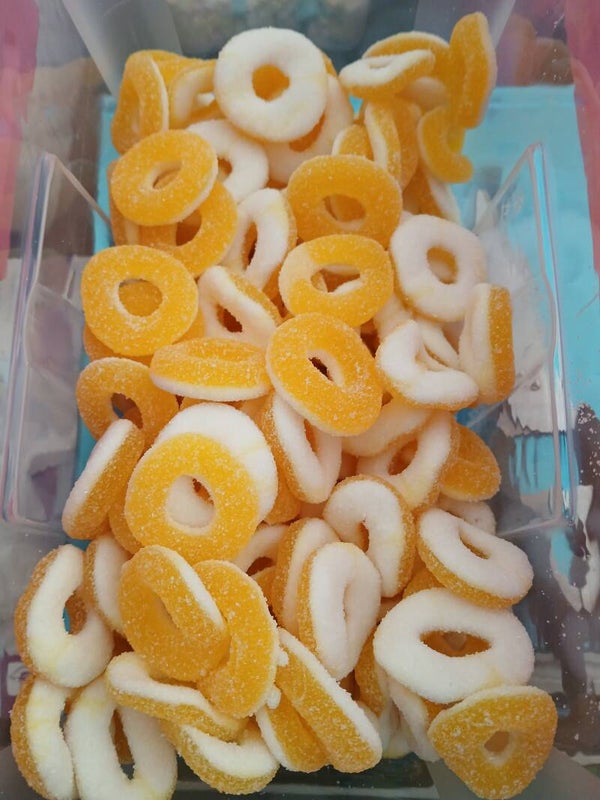 Anneaux sucré goût banane halal 100g
