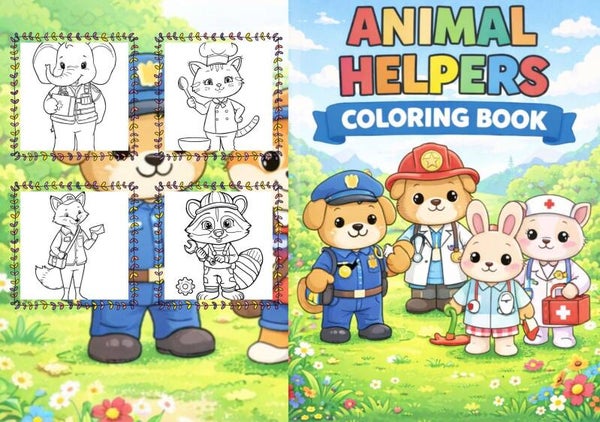 Wenn Tiere zur Arbeit gehen – Ein niedliches Malbuch für Kinder 40 lustige Tierberufe zum Ausmalen | Lernen Sie, dass jeder Beruf wichtig ist Jeder Beruf ist wichtig