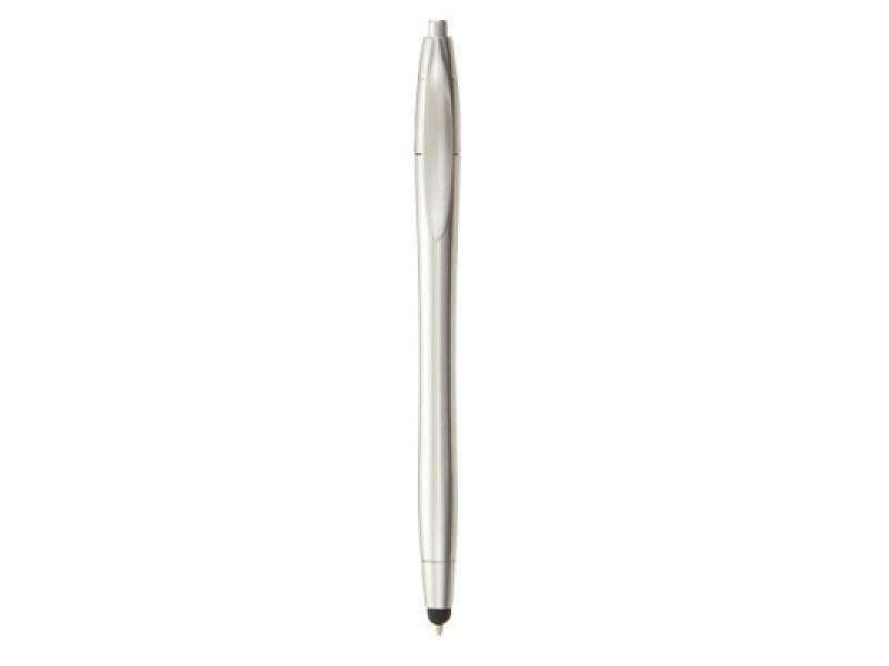 2 in 1 Kugelschreiber Silber und Stylus Eingabestift für Touchscreens