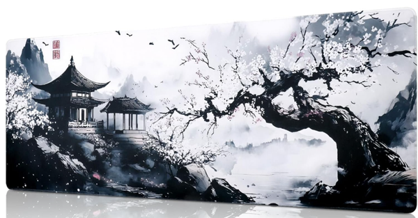 Groot Gaming Muismat 1200x400mm Japanse stijl