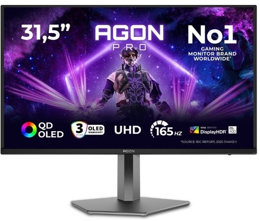 AOC AGON PRO AG326UD 32" 4K Ultra HD 165Hz OLED Gaming monitor