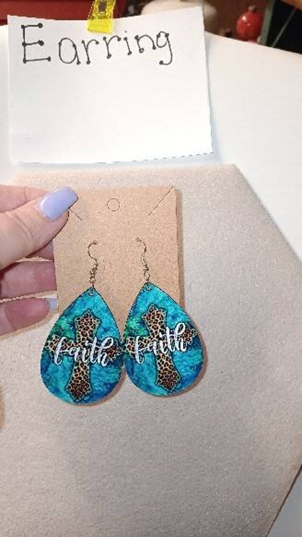cross earrings