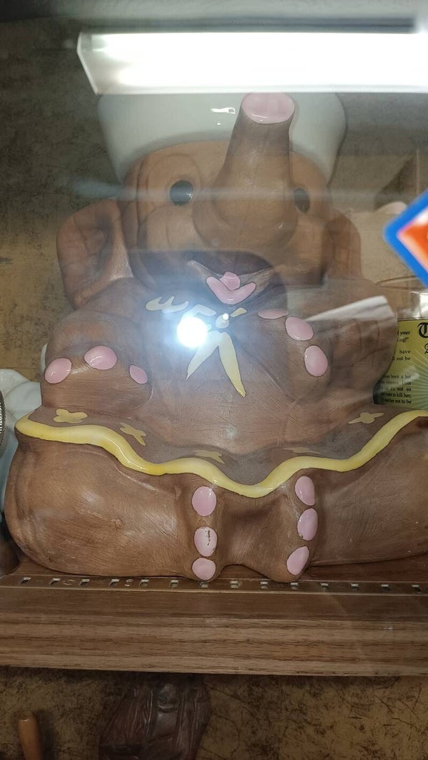 Vintage Elephant Cookie Jar (Rare)