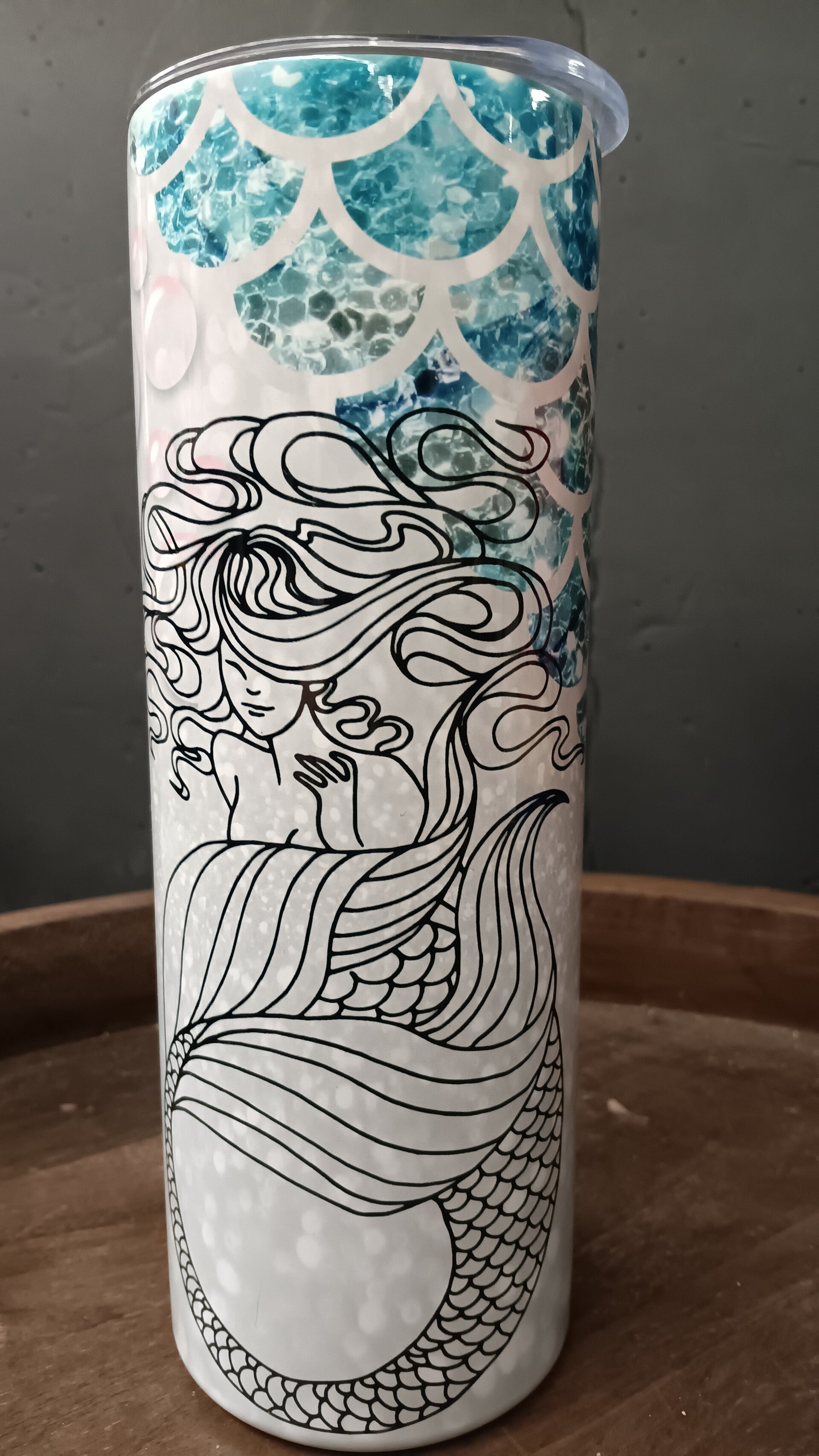 🧜‍♀️ “Ocean Whisper” Mermaid Tumbler – 20 oz
