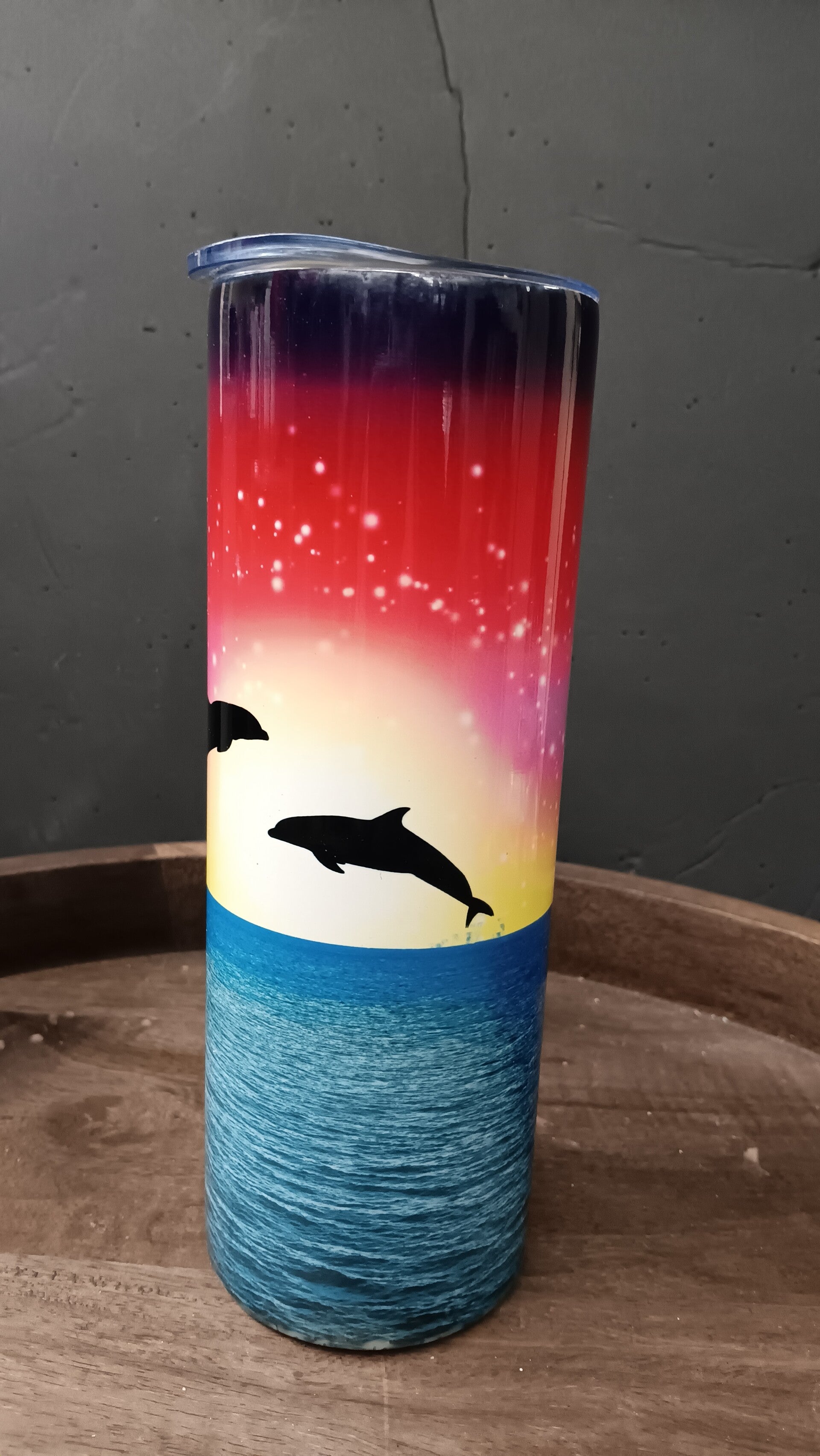🌅 “Tropical Twilight” Sunset Tumbler – 20 oz