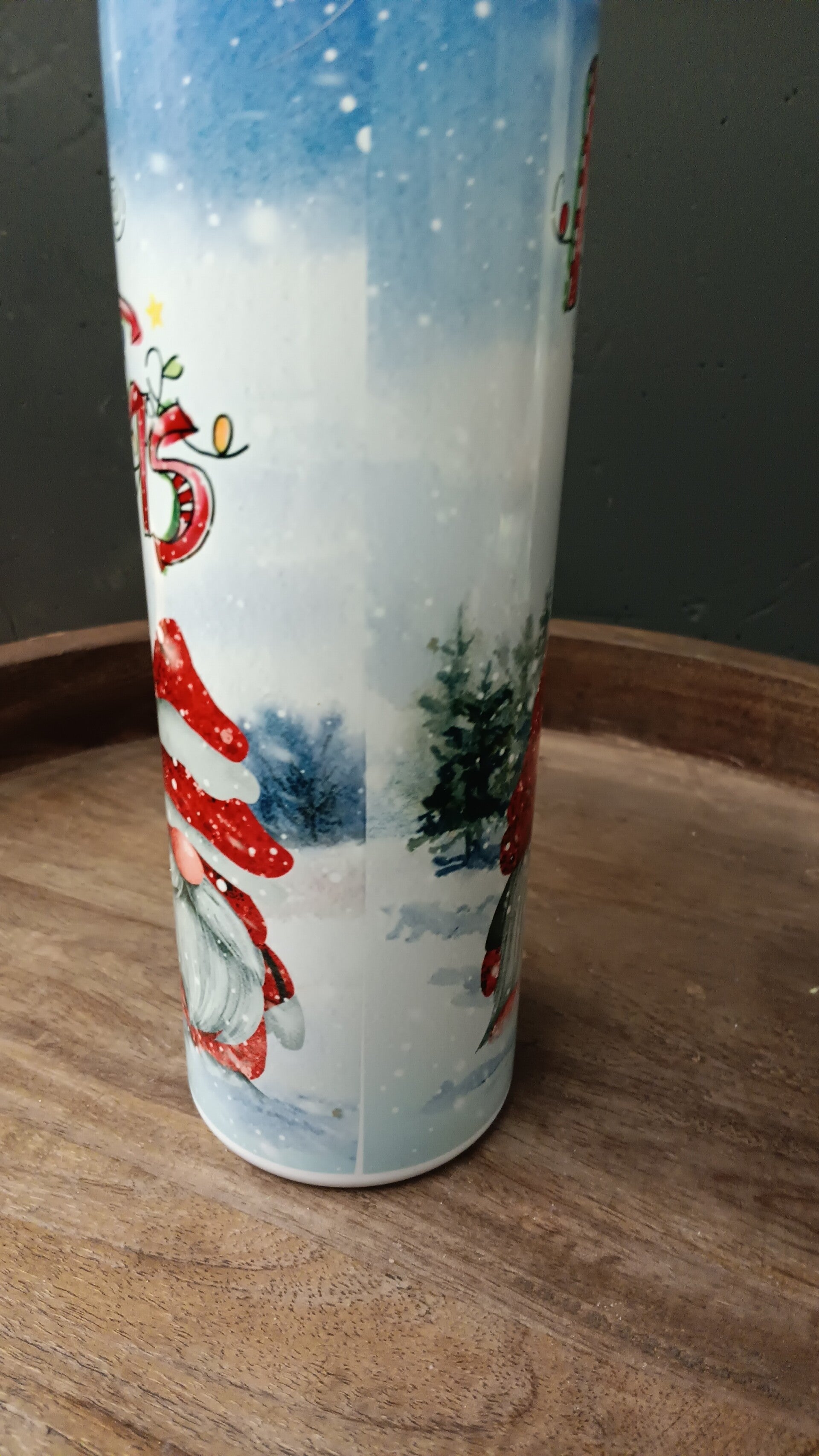 🎄 “Merry Christmas Gnome” Tumbler – 20 oz