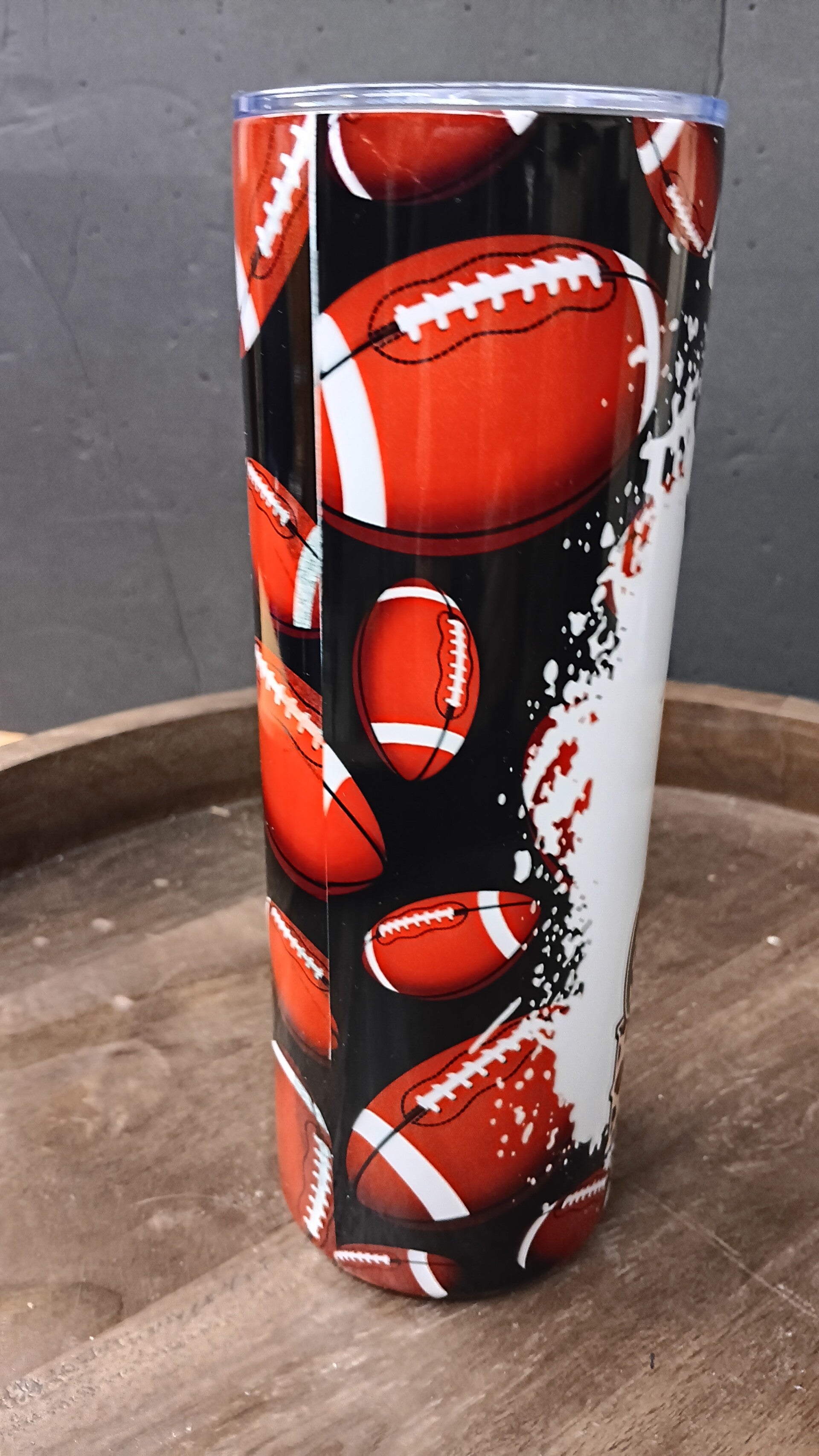 :  🏈 Football MOM Tumbler – 20 oz