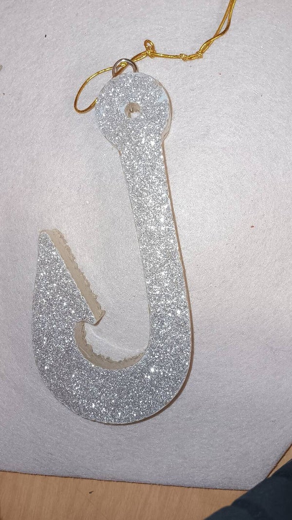 fishhook car freshie (large