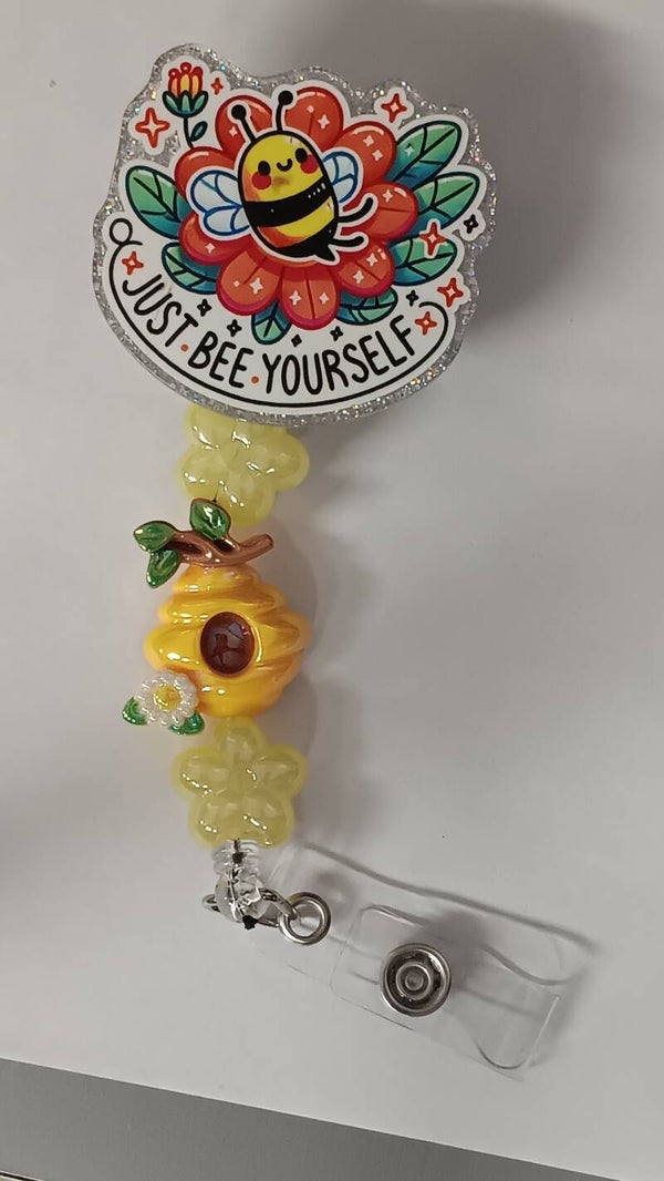 Just Bee Yourself Badge Reel