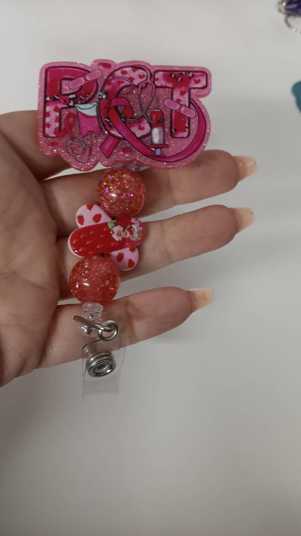PCT nurse badge reel