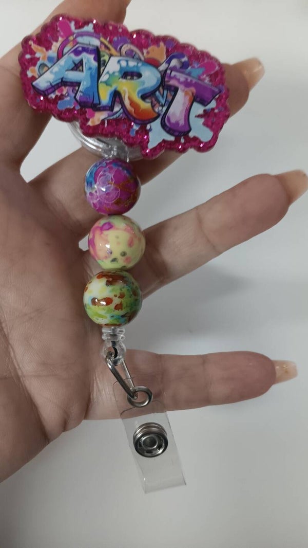art badge reel