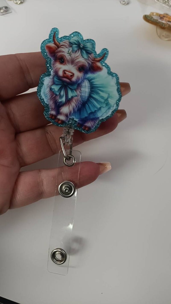 cow badge reels