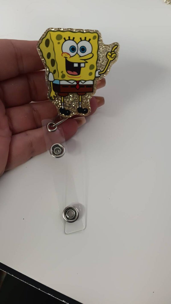 sponge bob badge reel