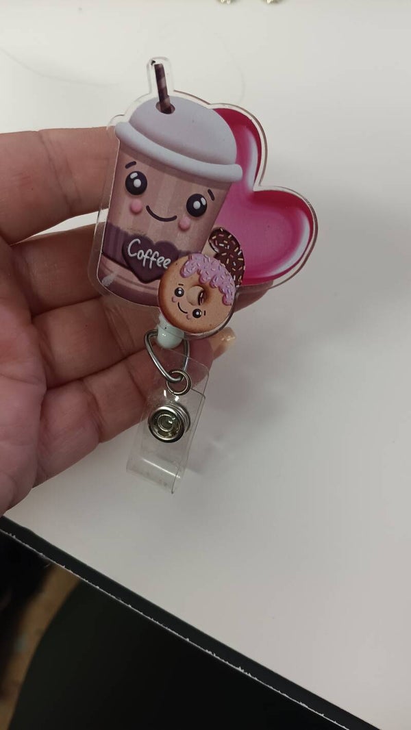 coffee badge reel