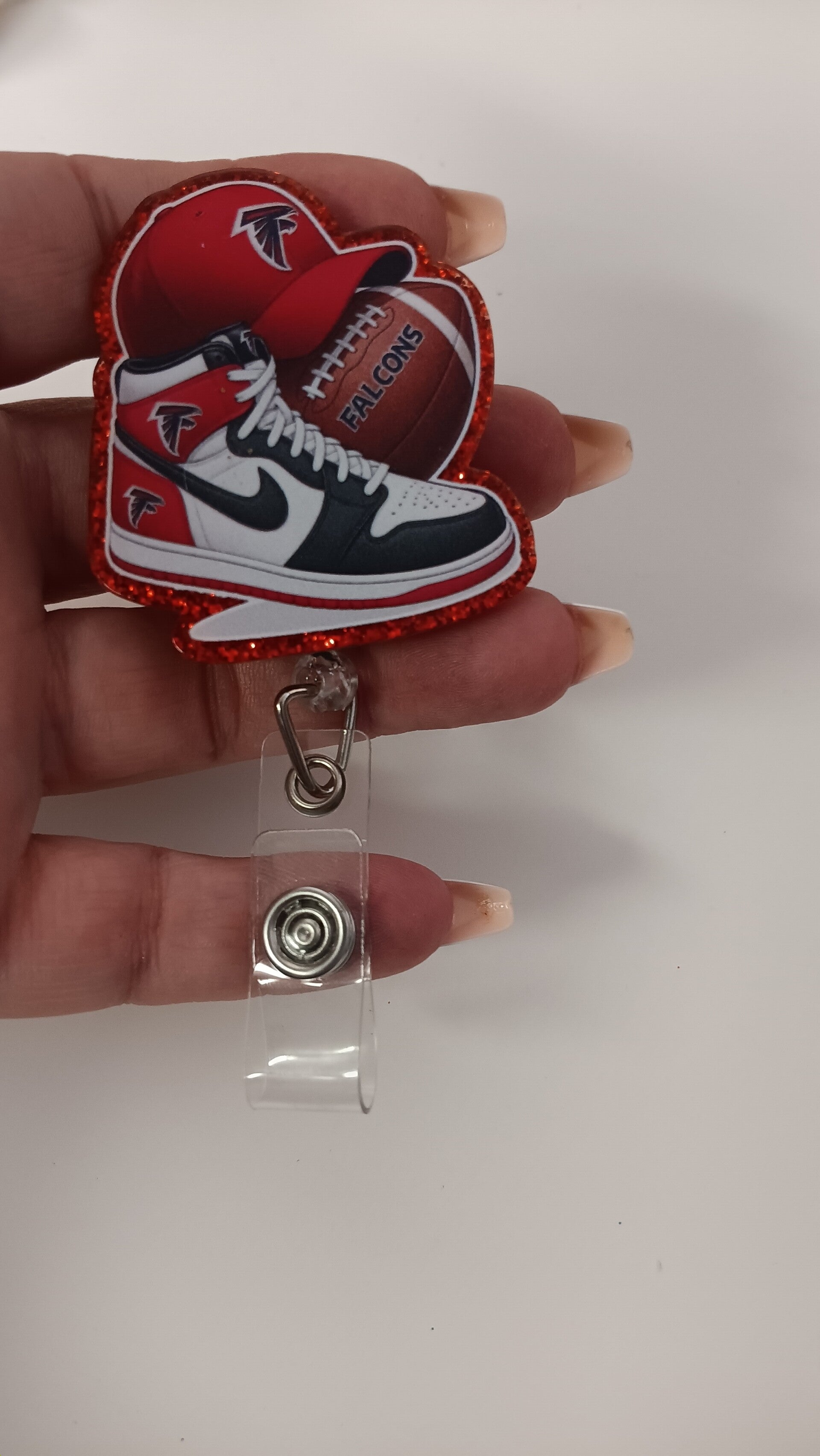basketball sport badge reel