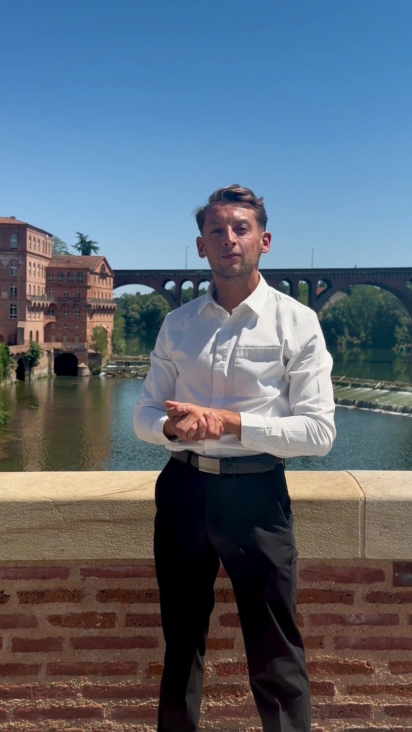 Matthieu, interlocuteur NEA, photographié à Albi
