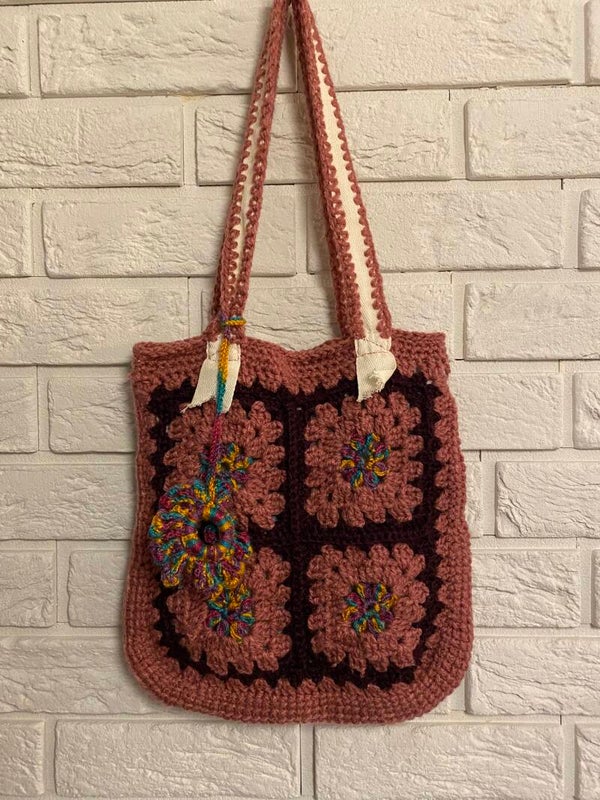 Patchwork No. 39 – Dusty Rose Bloom Tote