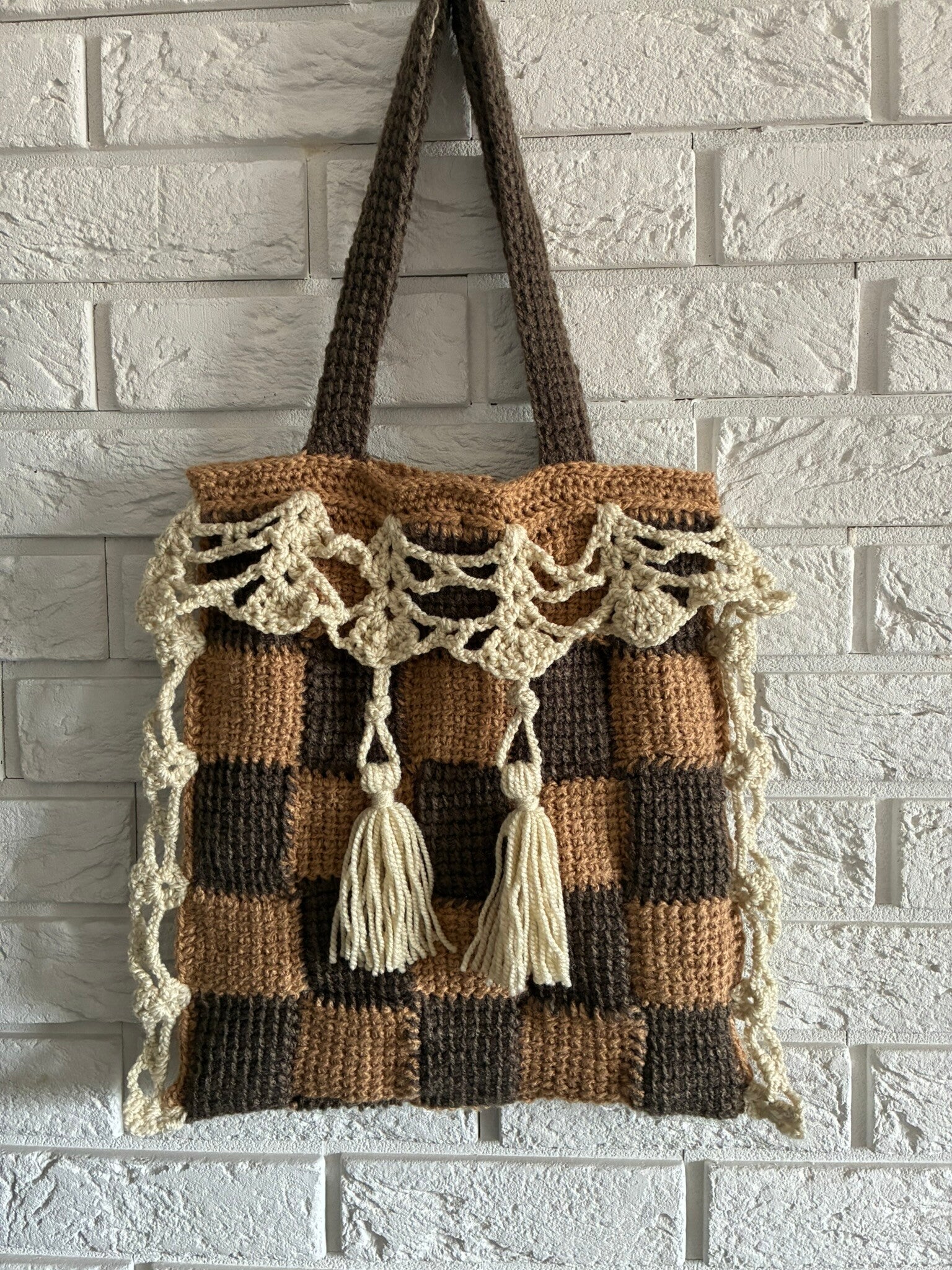 Patchwork No. 23 — Vintage Lace Tote